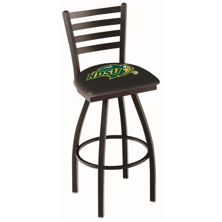 30 Blk Wrinkle North Dakota State Swivel Bar Stool,Ladder Back